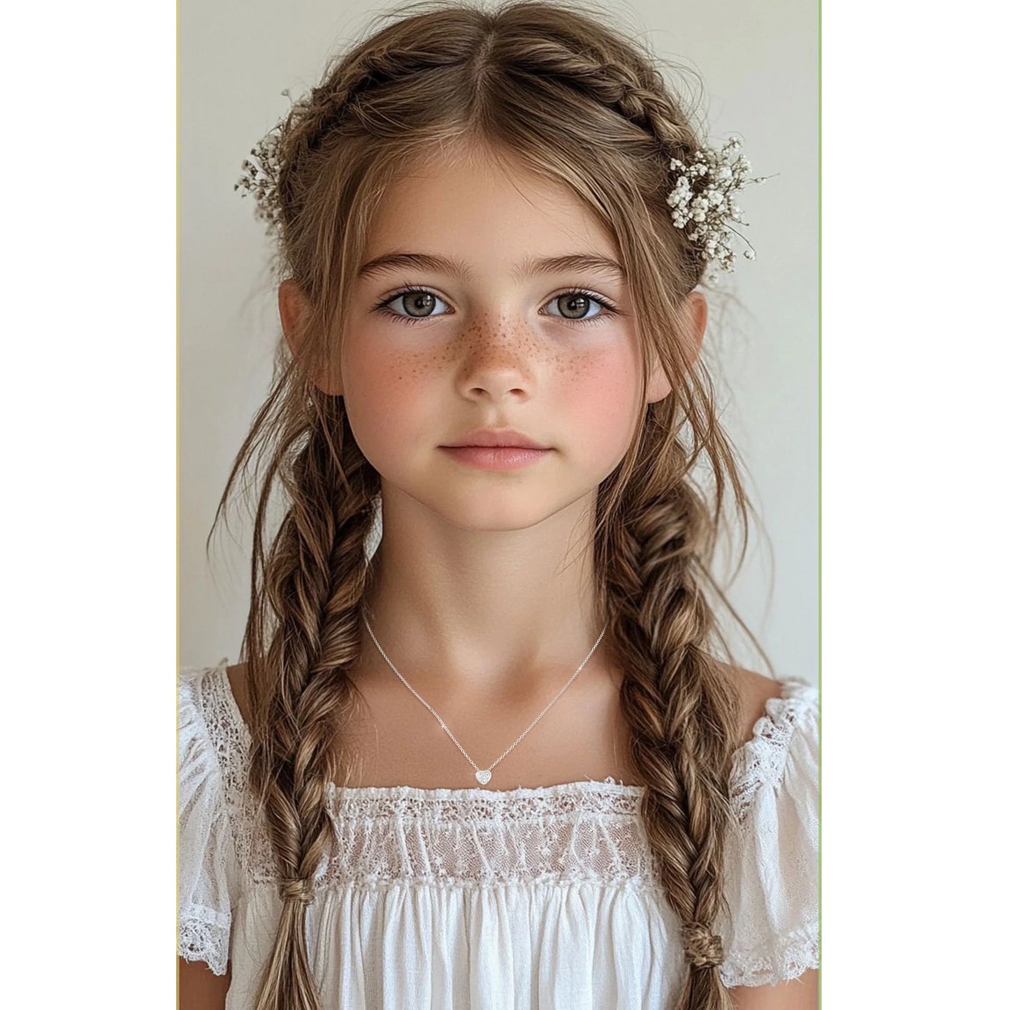 18K White Gold Plated Love Heart Initial Necklaces for Women Girls CZ S925 Sterling Silver Letter F Pendant Chain Wedding Birthday Jewelry Gifts Ideas Teen Tween Mom Wife Daughter Kids Age