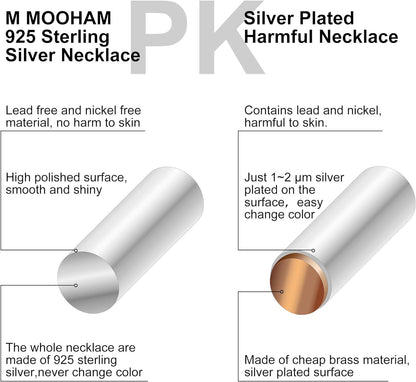 Heart Initial Necklace Gifts for Girls Women - S925 Sterling Silver Tiny Letter Necklace Birthday Gift for Kids Teen Girl Jewelry