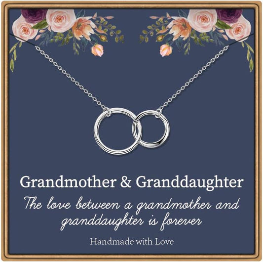 Pearl Circle Necklace - Cross Necklace for Women, Baptism, Cousin, Granddaughter, Stepmom, Grandma, Sister in Law Gifts